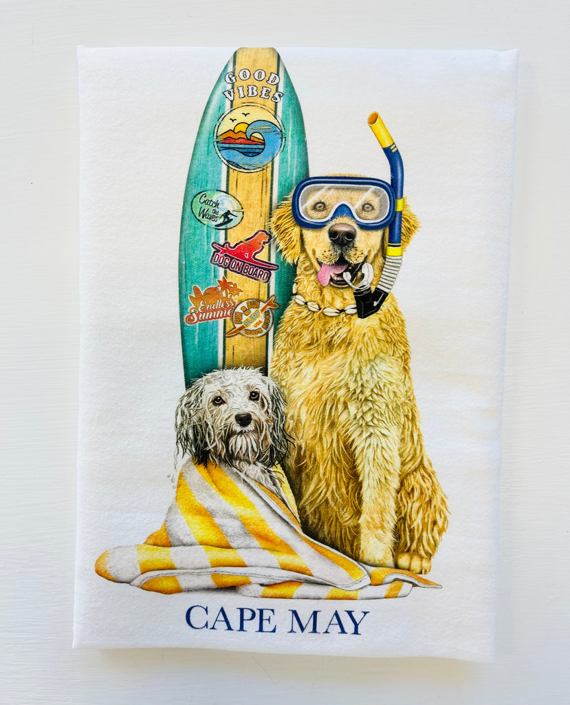 Surfing Dogs Towel