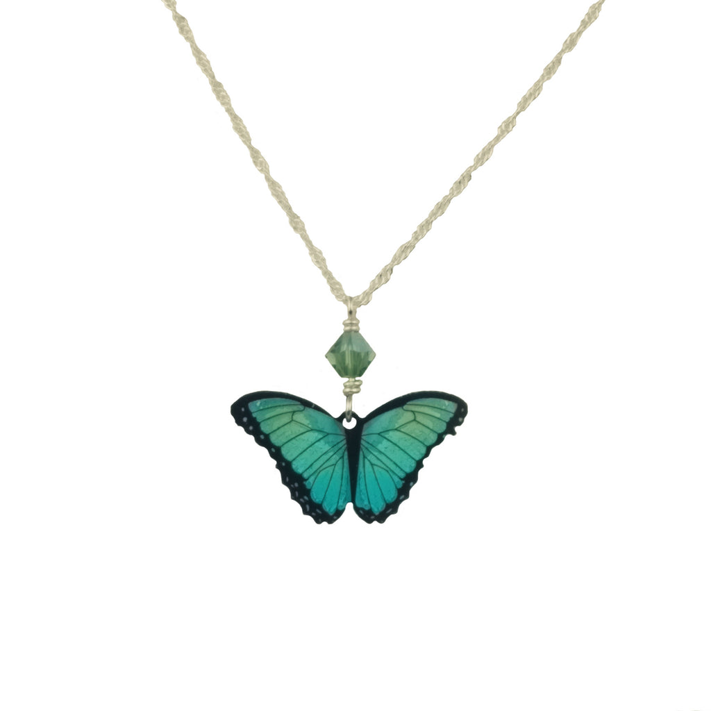 Crystal Butterfly Pendant Necklace – Harlem's Hidden HotSpot