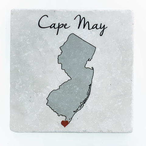 Cape May Heart Coaster