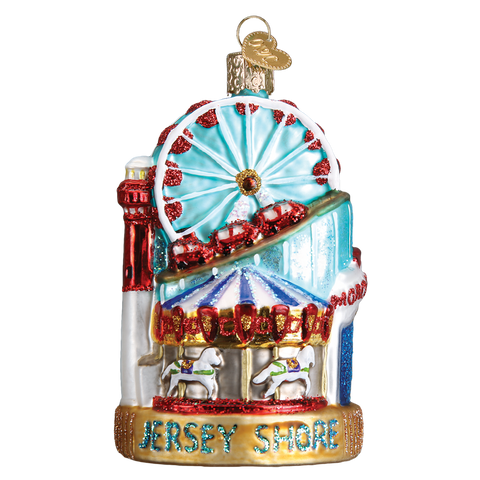 Jersey Shore Glass Ornament